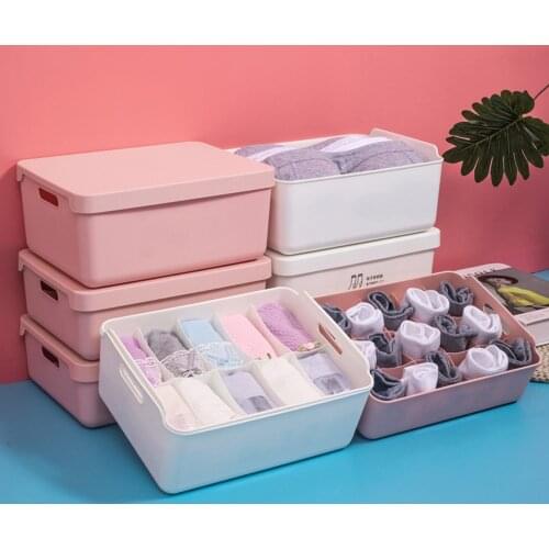 Home Underwear Storage Box Panties Organizer For Underwear Containers Socks Bra Organizer Socks Collection Box Socks Divider Box