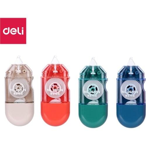 Deli White Out Corrector Correction Tape Promotional Gift Stationery School Office Supply 6M 4PCS/LOT NS156