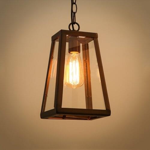 Loft American Chain Chandelier Creative Personality Tieyi Industrial Style Restaurant Chandelier Corridor Bar Retro Lamp