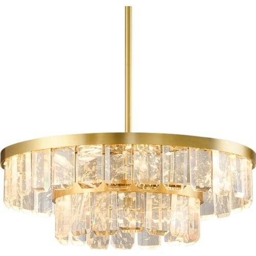 Copper light luxury chandelier living room lamp headlights Nordic lighting creative network red personality simple modern lamps