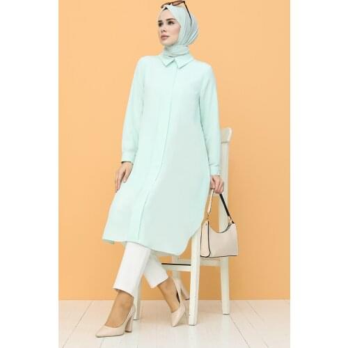 Minahill Fronting Patlı Tunik 60086-03 Mint Green 60086-03