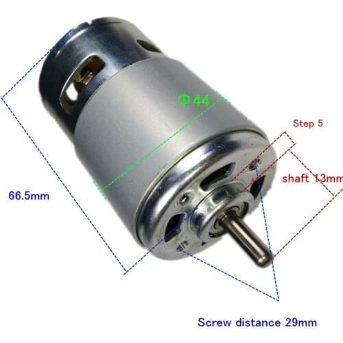 STRONG 775 Double ball bearing DC Motor 12V 24V 36V 48V 60V 20.4W 6A Universal Hair dryer Electric power Tool 3400RPM - 20000RPM