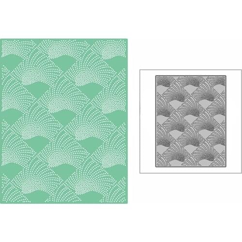 New DIY Dotted Diamond Fan Background Panel 2021 Metal Cutting Dies for Scrapbooking and Card Making Embossing Craft No Stamps