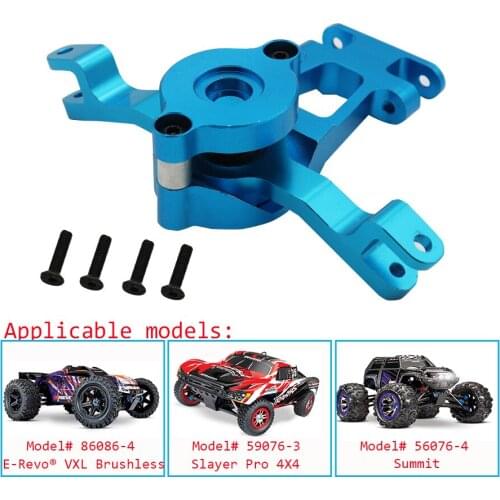 # 5344 Aluminum Alloy Upgrade Parts for Traxxas 1/10 RC Car 86084-4 59076-3 56076-4 Steering Arm & Shaft / Servo Saver & Spring