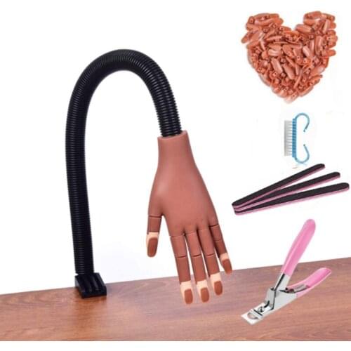 Nail Training Practice Women Hand Nail Art Train Hands With Practice Nails Stude