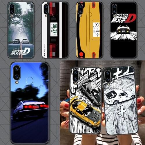 Initial D Car 86 Phone case For Huawei Honor 6 7 8 9 10 10i 20 A C X Lite Pro Play black pretty waterproof fashion Etui tpu