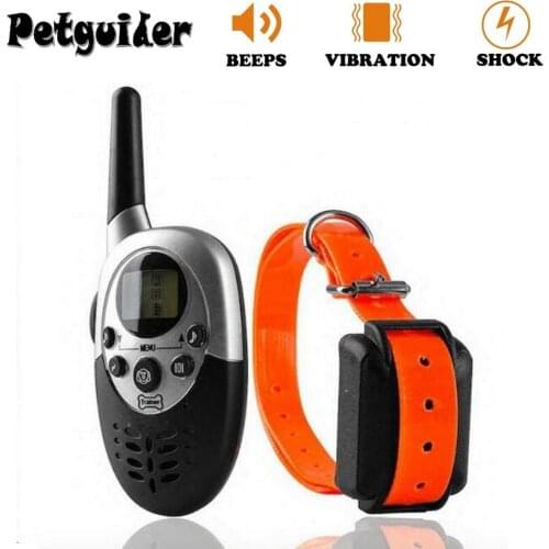 Pet Dog Training Collar Pet Training Collar Dog Trainer Waterproof Rechargeable Remote Electric Shock Dog Control