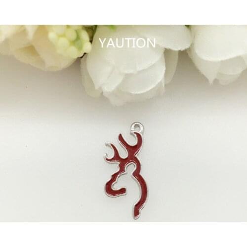 NEW 8pcs Red Browning Deer Alloy Metal Charms New Pendants Necklace making