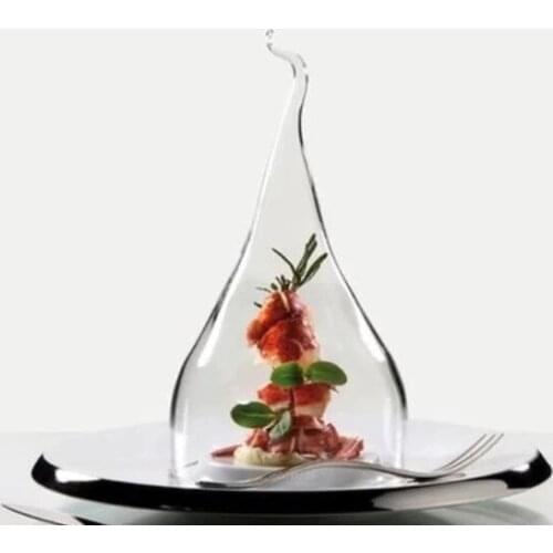 Transparent glass cake bread smoky food snack fruit bowl cover Fresh-keeping Lids