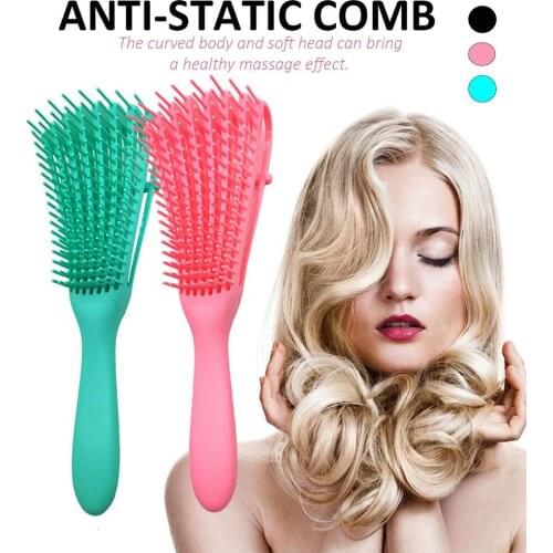 Smoothing comb for hair Promote Blood Circulation Massage Combs Eight-claws Comb Anti-Static Rubber Handle Scalp Massage Comb