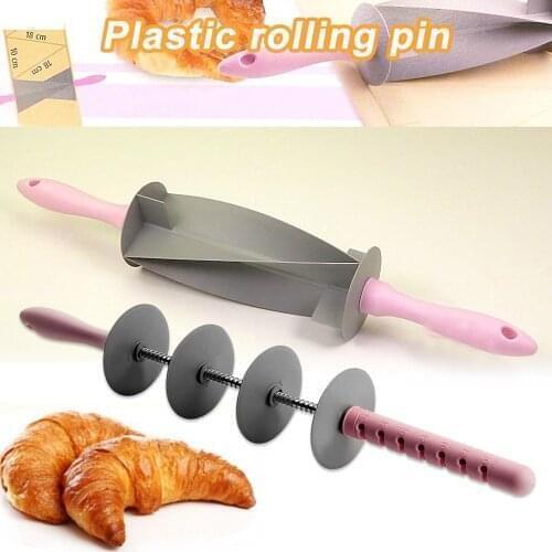 Adjustable Blade Roller Pin Croissant Cutter Multi-function Bread Slicer Set Stainless Steel Croissant Bread Dough Cutter Roler3