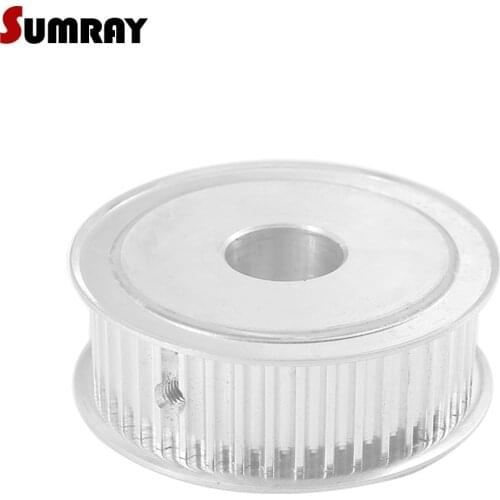SUMRAY 5M 48T Timing Belt Pulley 8/10/12/19/20mm Bore Tooth Belt Pulley 16/21mm Width Aluminium Pulley Wheel For 3D Printer