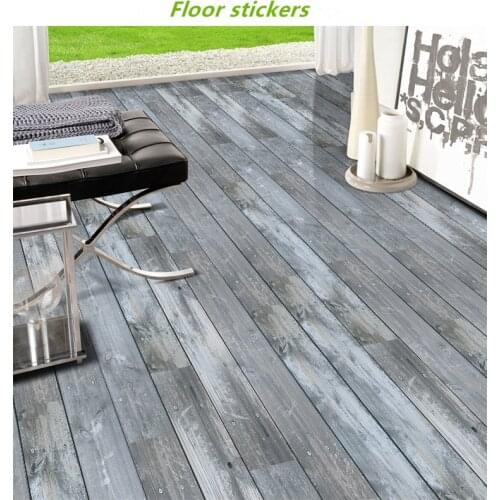Self-adhesive DIY Thick PVC wood floor stickers bedroom bathroom waterproof wear-resistant wallpapers decorative wall stickers