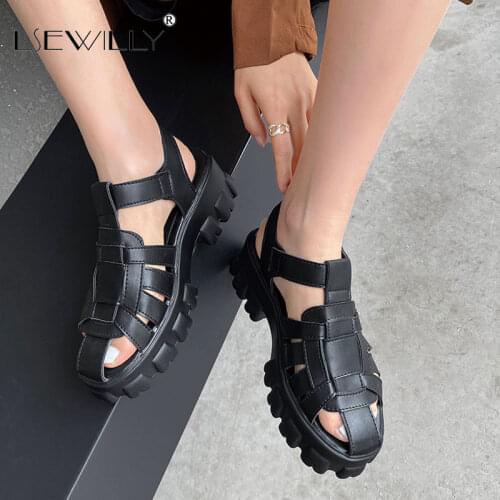 Lsewilly Women Sandal Summer Wedge Platform Roman Woman Height Increasing Comfort Shoes Female 2021 Ladies Casual Footwear