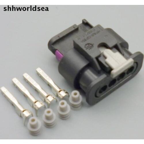 Shhworldsea 5/30/100sets 1.5mm 4P WAY female Oxygen sensor car connector 1-1456426-5