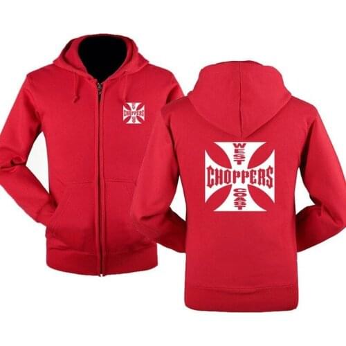 2020 Spring Autumn Sweatshirt West Coast Choppers Hoodies Men Streetwear Fleece Zipper Hooded Jacket Hip Hop Tracksuit