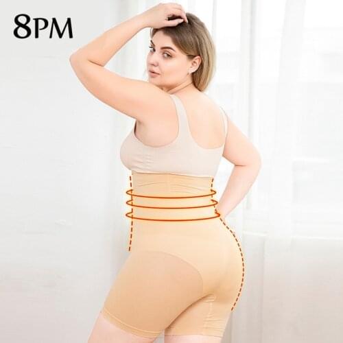 Women Summer Shaping Safety Shorts Plus Size High Waist Seamless Tummy Panties Anti Chafing Thigh Shorts Boxer Underwear ouc1104