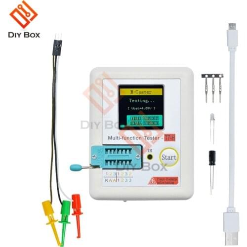 TC-T7-H High Precision Transistor Tester Diode Triode Capacitance MOS/PNP/NPN LCR MOSFET TFT LCD Screen Tester Multimeter T7