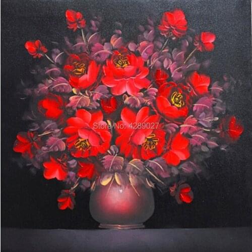 DIY Diamond Painting Red Flowers Diamond Embroidery 5D Full Square&Round Rhinestones Cross Stitch Diamonds Hobby Home Decoration