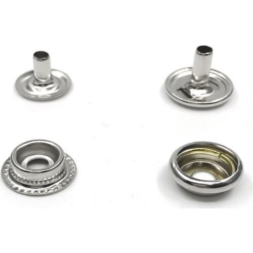 9mm thickness Metal snap Fastener Buttons Wallet Rivet clasp Jacket Childrens clothing button Jeans Collar Belt buckle