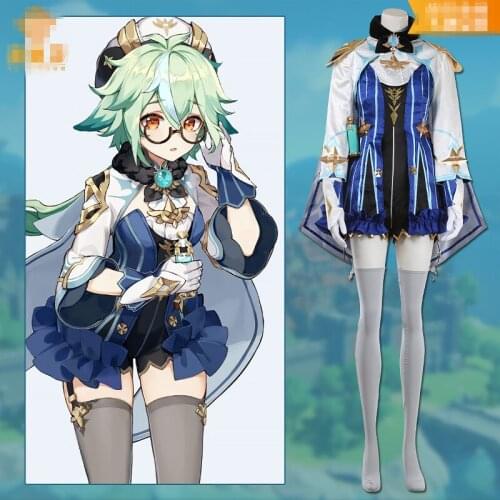 New Genshin Impact cos Sucrose Harmless sweetness C service cos suit female cosplay can be customized 2021 LL