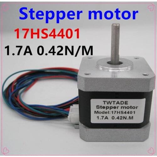 3pcs Motor Controller 4-lead Nema17 Stepper Motor 42 motor Nema 17 motor 42BYGH 40MM 1.7A (17HS4401) motor for CNC XYZ