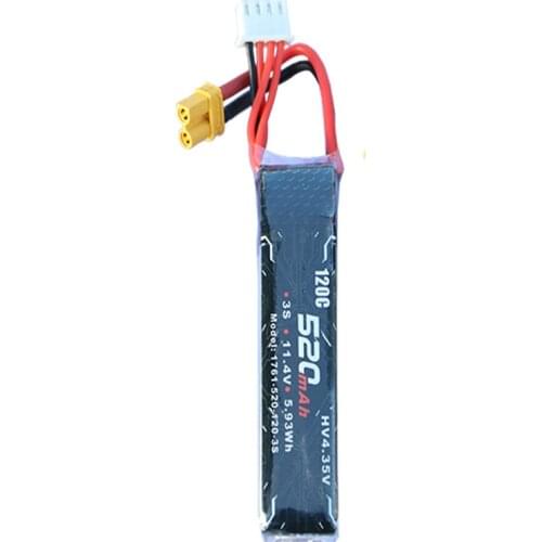 520mAh HV Lipo Battery 1S 2S 3S 4S 6S 120C 3.8V 7.6V 11.4V 15.2V 22.8V XT30 Plug Connector for FPV Racing Drone Tiny Whoop Parts