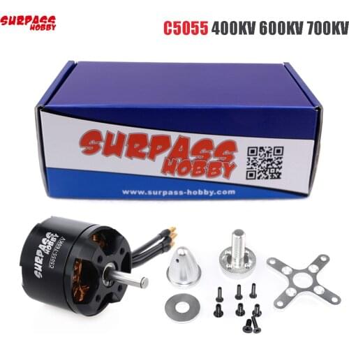 SURPASS HOBBY C5055 400KV 600KV 700KV Brushless Motor for Airpalne Aircraft Multicopters RC Plane Helicopter
