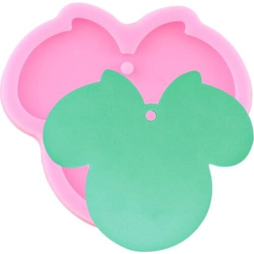 Disney Mickey Silicone Molds Mouse Head Keychain Resin Epoxy Mould Cupcake Fondant Cake Decorating Tools Candy Chocolate Moulds