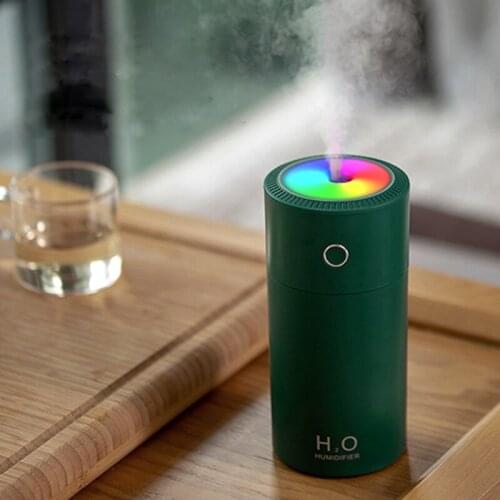 ELOOLE Mini Humidifier Portable Diffuser Aroma Essential Oil Diffuser Nanometer Atomization Colorful Lights Vehicle Humidifier