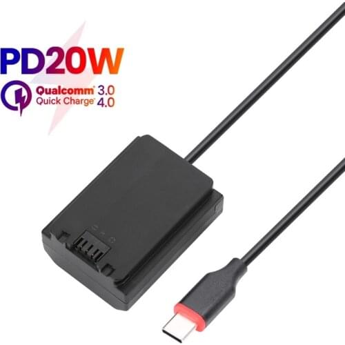 NP-FZ100 Dummy Battery Charger Power Bank USB Cable For Sony A7R IV ILCE-7RM4 A7S III A9 II ILCE-9M2 ILCE-7SM3 ILCE-9 Camera