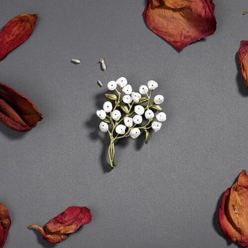 Brass starry flowers brooches