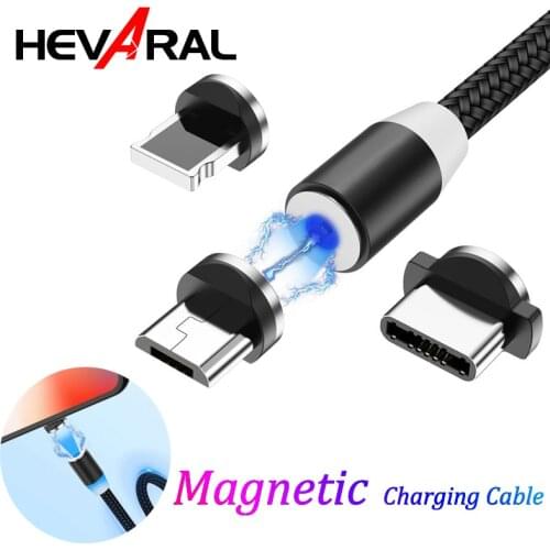 Magnetic Micro USB Cable For iPhone Samsung Android Mobile Phone Fast Charging USB Type C Cable Magnet Charger Wire Cord Car Kit
