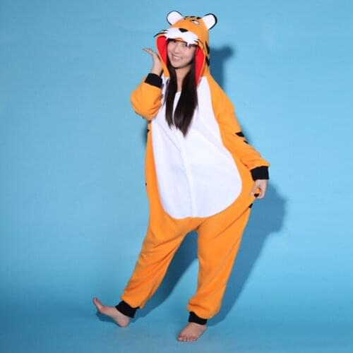 New Bengal Tiger Onesies Sleepsuit Adult Pajamas Pyjamas Cosplay Costume Sleepwear Jumpsuit Christmas Party Clothing