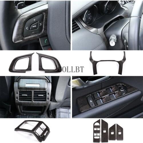 Oak Wood Grain ABS Car Interior Decoration Panel Cover Trim Frame For Land Rover Range Rover Evoque 2012-2019 Accessories