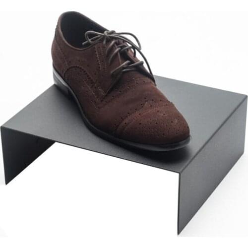 U Shoes Tray Shoes Display Stand Bag Holder Table Shoes Display Props Handbag Holder Black Display Shelf Desk Shoes Rack Metal