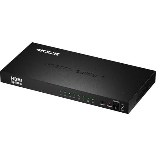 New Arrival 4K 1080P 3D HDMI Splitter 1x8 High Quality 1 In 8 Out 1 to 8