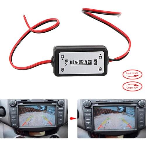 12V Car backup camera Relay Regulator Solve Rear View Camera Ripple Splash Screen Interference Relay Filter F-Best