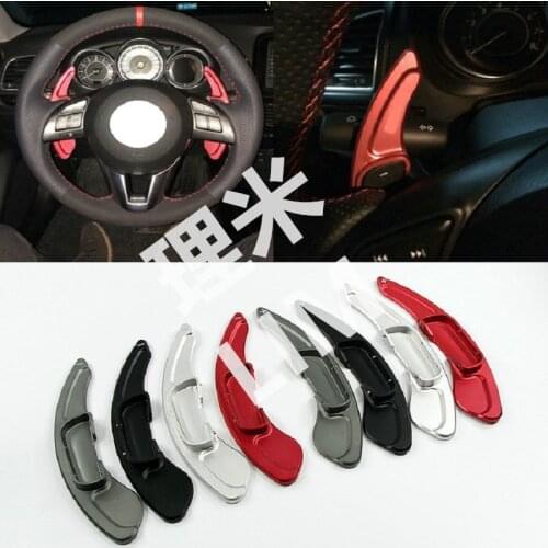 Steering Wheel Aluminum Shift Paddle for Mazda 3 6 CX-3 CX-5 BM GJ 2014 2015 2016 Mazda3 Mazda6 Car Accessories