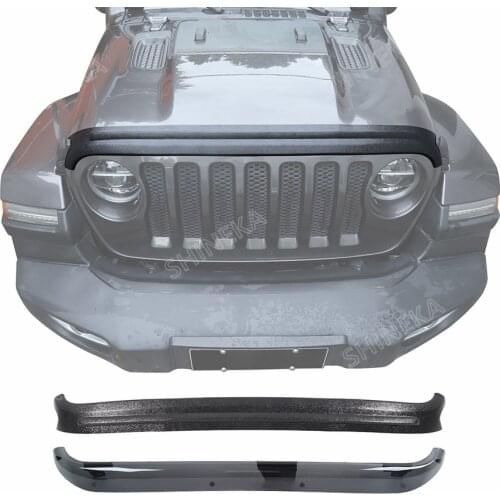 SHINEKA Car Front Hood Protector Bug Deflector Wind Air Deflector Shield Stonesand Block Accessories For Jeep Wrangler JL 2018