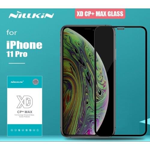 For iPhone 11 Pro Glass Nillkin XD CP+ Max Full Cover 3D Ultra-Thin Tempered Glass Screen Protector for iPhone 11 Pro Glass Film