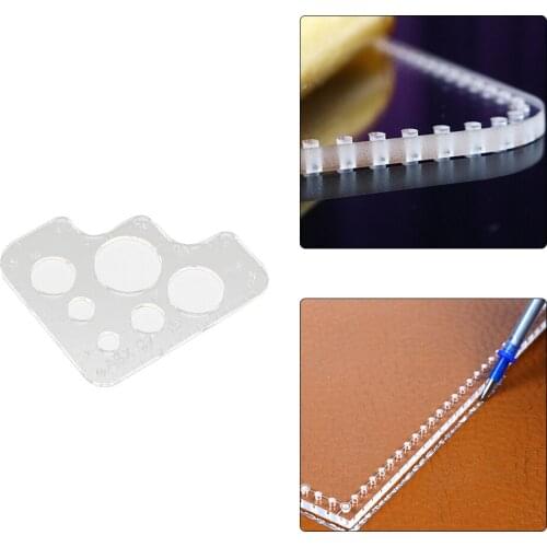 Leather Craft Perspex Acrylic Cutting Stencil Template For DIY Scrapbooking Embossing Decorative Corner Sewing Tool