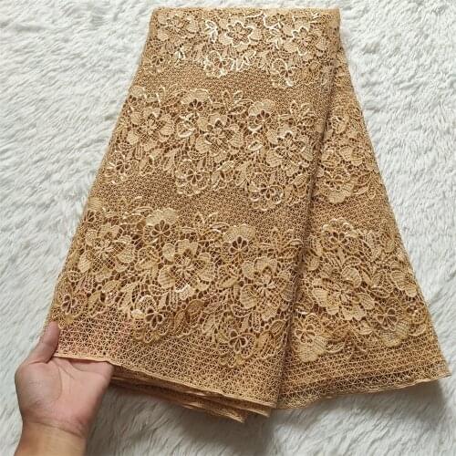 MIQIER 2021 High Quality African Lace Fabric Embroidery Swiss French Tulle Cotton 5yards Wedding Party Dress Guipure Sequins