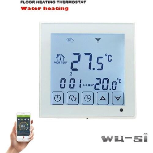 APP WIFI Floor heating-water heating thermostat, touch screen with external sensor