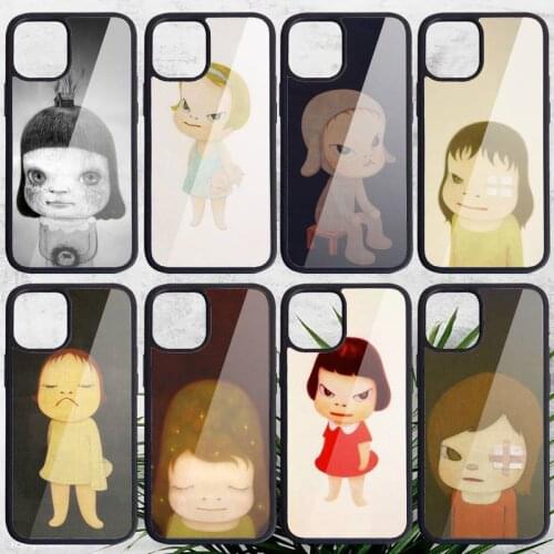 Japan Yoshimoto nara cartoon girl Phone Case PC for iPhone 11 12 pro XS MAX 8 7 6 6S Plus X 5S SE 2020 XR