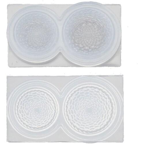 1 Set Mini Size Round Straw Bowls Resin Silicone Molds Epoxy Resin Jewelry Tools