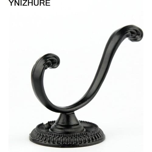 10PCS 79*43mm Wall Hook for Clothes Antique Zinc Alloy Door Vintage Coat Hooks Hat Bag Towel Hanger Bathroom Double Hook