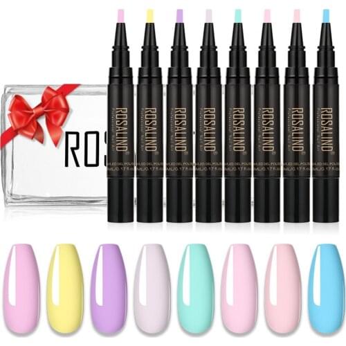 8Pcs Nail Polish Pen Sets Need UV LED Lamp Soak-Off Art Gel Lacquer Base Primer Nails Art Extension For Manicure Kits