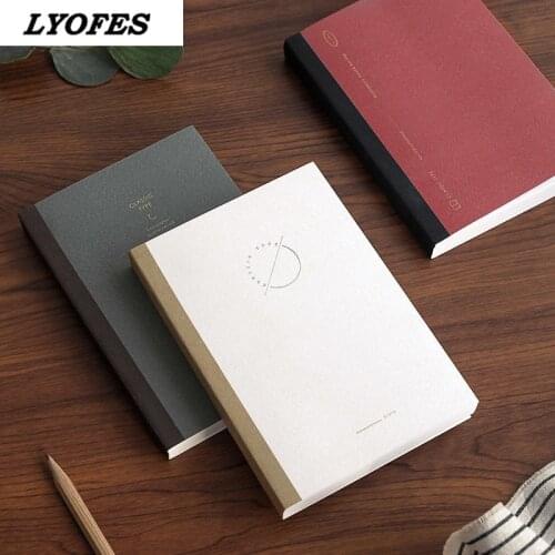 A6 Notebooks and Journals Grid Blank Thick Cuaderno Portable Diary Agenda Planner Office Accessories Sketchbook School Supplies