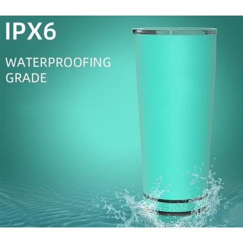 Double walled Bluetooth Music Speaker Drinking Water Cup Mug for Indoor and outdoor Sport